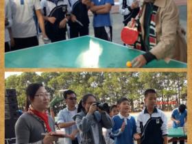 3)梦之翼（608班）举行班级第二场乒乓球赛暨师生对决赛